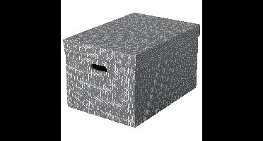 Opbergdoos esselte 355x305x510mm grijs 3 st