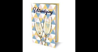 Uitnodiging interstat champagne | 6 stuks