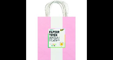 Tas handvat folia kraftpapier 110gr 18x21x8cm 7kl