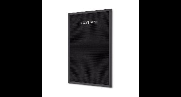 Letterbord IEZZY 40x60cm zwart hout