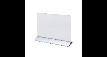 Menukaarthouder IEZZY liggend A4 aluminium voet