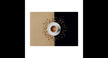 Placemat IEZZY koffiekop bruin 6 stuks