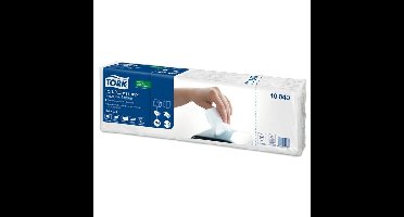 Servet tork n4 universal vierdevouw 1laags wit | 8 stuks