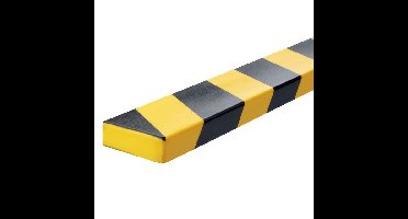 Beschermingsprofiel durable s20 recht 1m geelzwart | 5 stuks