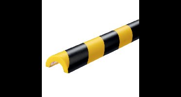 Beschermingsprofiel durable p30 buis 1m geel zwart