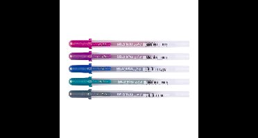 Gelschrijver sakura gelly roll gold shadow | 6 stuks