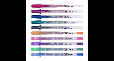 Gelschrijver sakura gelly roll gold silver shadow | 6 stuks