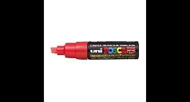 Paintmarker uni posca pc8k b schuin fluor rood