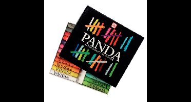 Oliepastel talens panda set á 24 kleuren | 6 stuks
