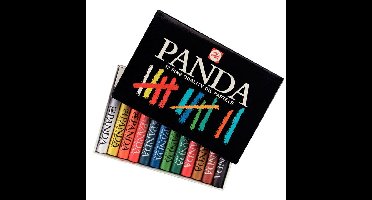 Oliepastel talens panda set á 12 kleuren | 12 stuks