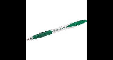 Balpen bic atlantis classic grip clic m groen | 12 stuks