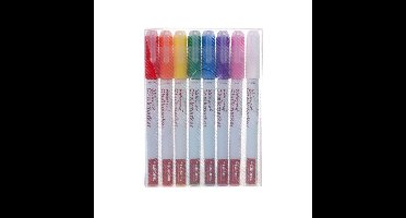 Krijtstift europel watervast 1-3mm ass 8 stuks