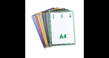 Zichtpaneel tarifold a4 verticaal assorti 10st