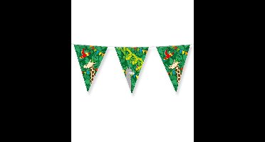 Vlaggenlijn jungle cartoon folie 10 meter | 6 stuks