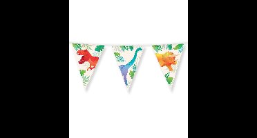 Vlaggenlijn dino folie 10 meter | 6 stuks