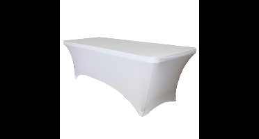 Tafelrok brasq 183x76x74cm wit