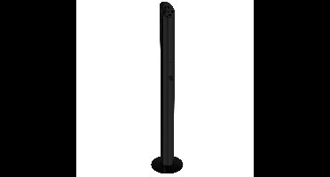 Asbak staand brasq at300 rvs zwart