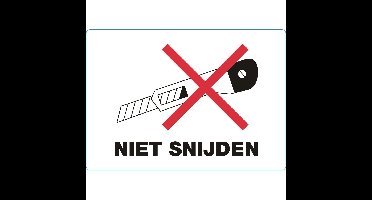 Waarschuwingsetiket niet snijden 500 stuks