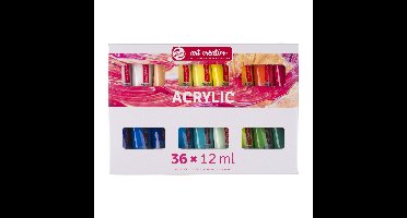 Acrylverf talens art creation set 36 kleuren