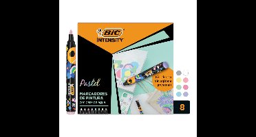 Paintmarker bic intensity pastel assorti 8 stuks