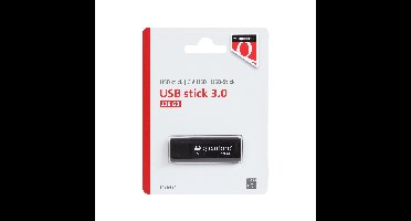 Usb stick 3.0 quantore usb-a 128gb zwart | 400 stuks