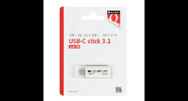 Usb stick 3.1 quantore usb-c 256gb zilver | 400 stuks
