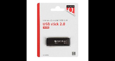 Usb stick 2.0 quantore usb-a 16gb zwart