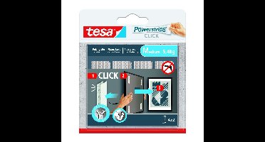Kleefstip tesa powerstrips click medium 4 paar wit | 10 stuks