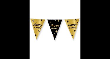 Classy party flags foil happy birthday