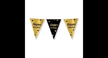 Classy party flags foil happy birthday