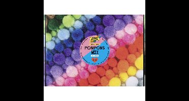 Pompons folia 200 gram assorti