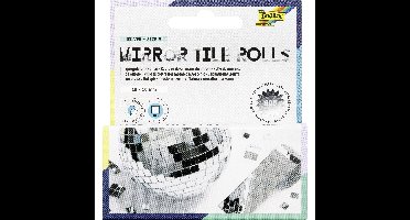 Mozaieksteentjes folia zilver zelfklevend 10x10mm