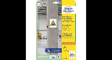 Etiket avery l7872-20 35.6x16.9mm 1600st