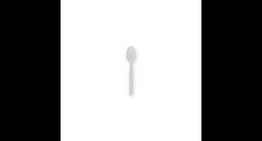 Koffielepel iezzy herbruikbaar pp 130mm 50st wit | 40 stuks