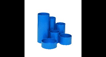 Pennenkoker maul tubo 6-vaks 150x125mm blauw | 12 stuks