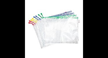 Opbergtas djois met rits a3 assorti | 8 stuks