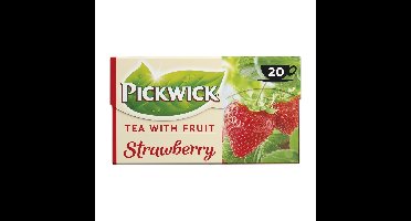 Thee pickwick aardbei 20x1.5gr | 12 stuks