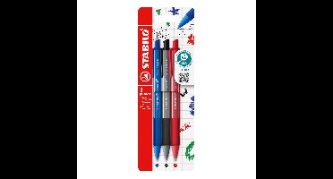 Balpen stabilo pointball colorful ass blist à 3st | 10 stuks