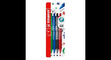 Balpen stabilo pointball colorful ass blist à 4st | 5 stuks