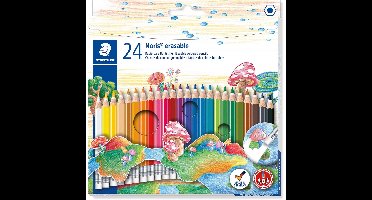 Staedtler kleurpotlood Noris Club uitgombaar 24 potloden