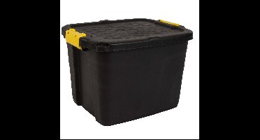 Opbergbox bankers box 42l met hndgr robuust zwart