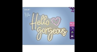 Ledbord lumineo indoor usb neon hello gorgeous