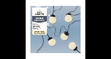 Partylight lumineo led 20 bollen 950cm warm wit