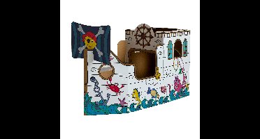 Kartonnen piratenschip xl bankers box play