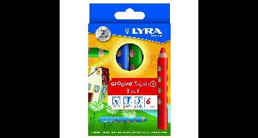 Kleurpotlood lyra groove triple one 6 kleuren