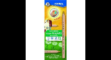 Kleurpotlood lyra color giants nature vierkleurig