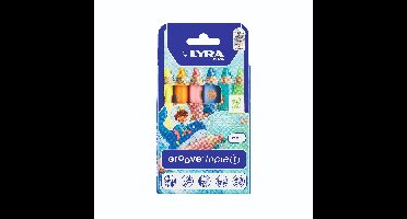Kleurpotlood lyra groove triple one 6st pastel