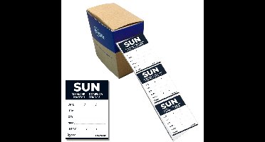 Etiket avery haccp zondag-zwart 40x56mm 500st