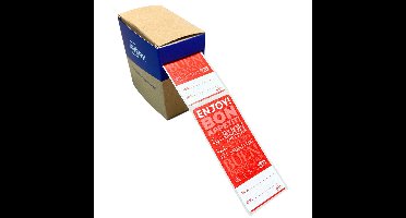 Etiket avery sluitzegel rood 40x95mm 250st | 6 stuks