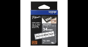 Brother TZE-SE5 labelprinter-tape Zwart op wit TZ/TZe